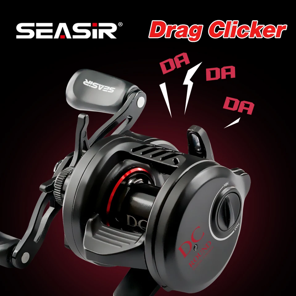 SEASIR DC-ROUND ベイトキャスティングリール DCドラムリール 真鍮ギア