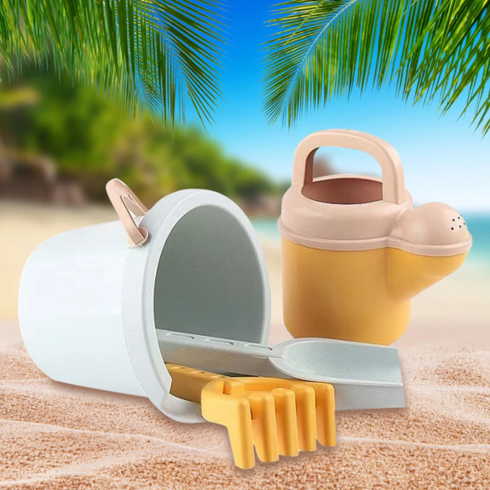 Summer Beach Toys Premium ABS Children Beach Play Sand Tools Ice Cream Shape Water Play Tools Portable for Children Kids for Fun 4