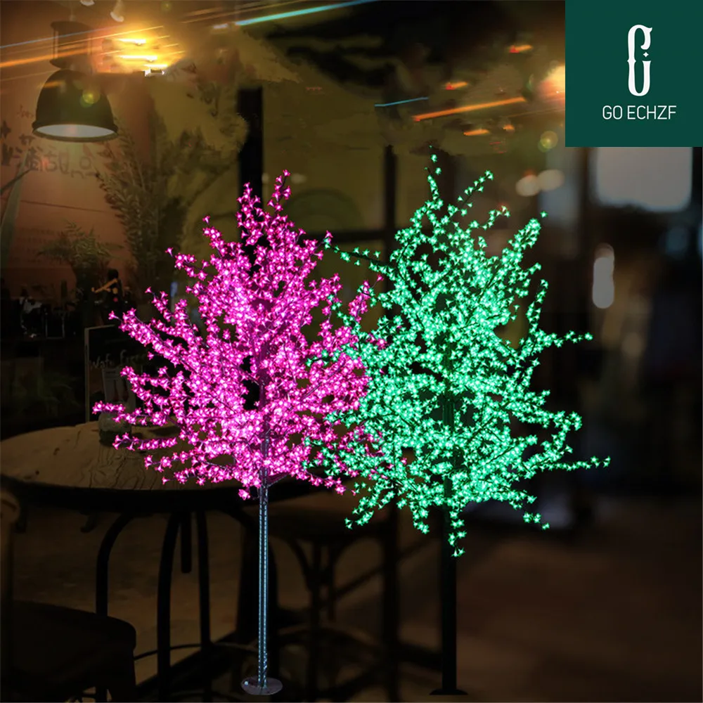

1.8M LED Crystal Cherry Blossom Tree Lights Christmas New year Luminaria Decorative Tree Lamp Landscape Outdoor Lighting
