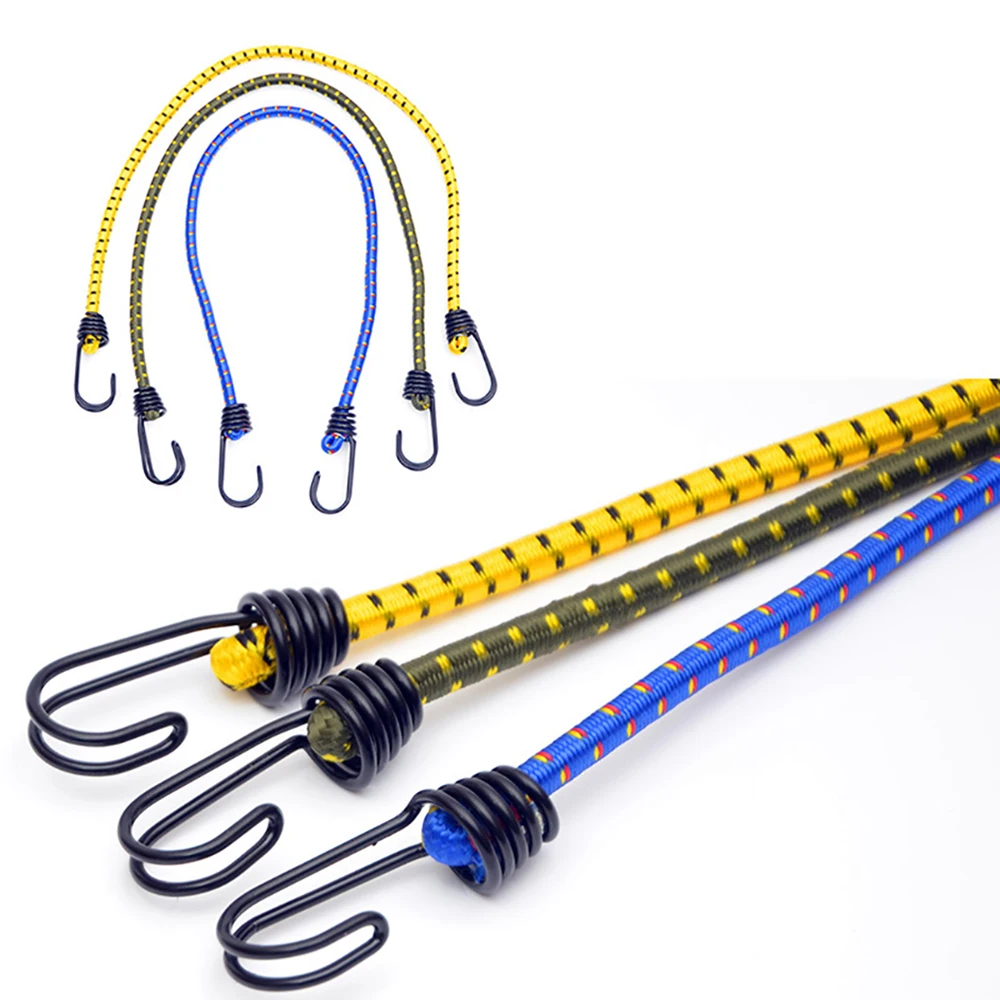 

60/120cm Bungee Cord Elastic Band High Elasticity Rubber Outdoor Camping Luggage Tent Assembly Hiking Accessories Tying Rope
