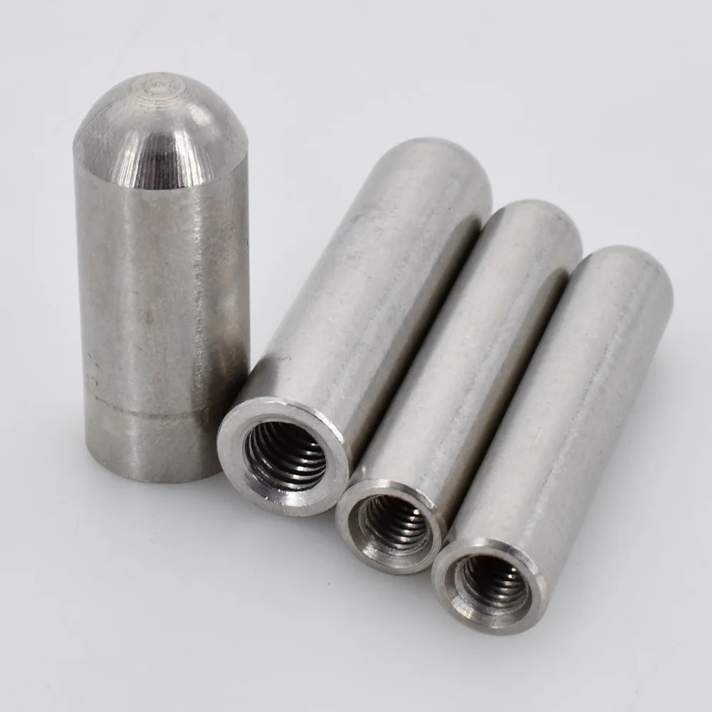 Cylindrical Locating Dowel Pin M3 M4 M5 M6 304 Stainless Steel Internal Thread OD 4-12mm Length 12-80mm