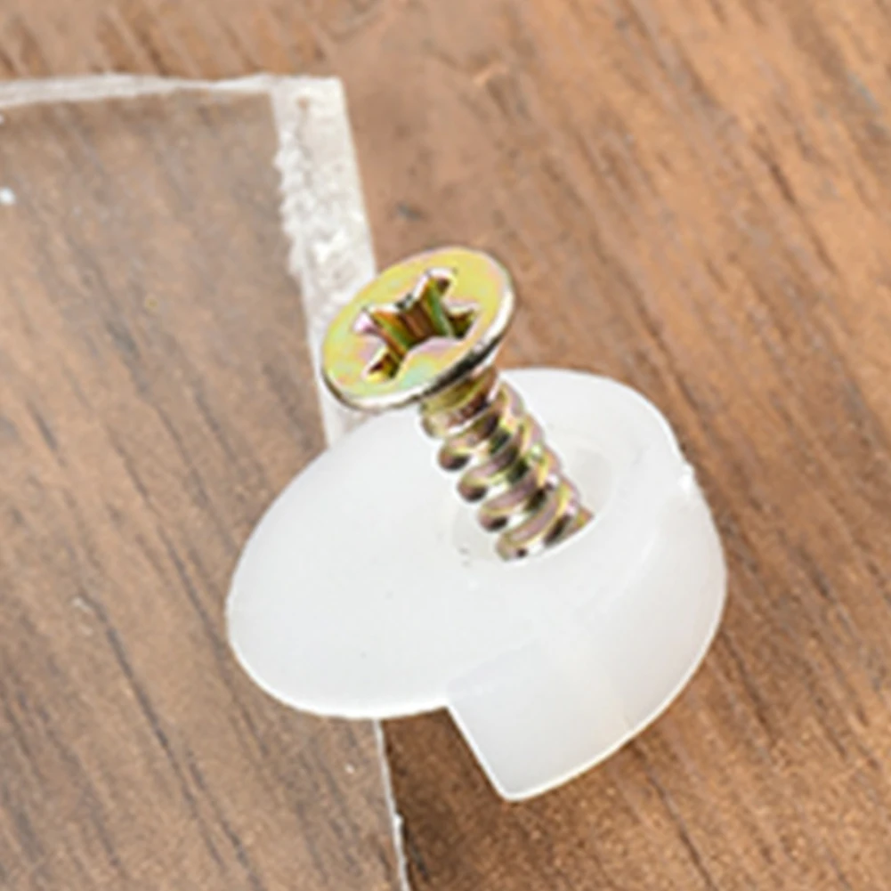 Kit 20 Clip Fermavetro Trasparenti - Con Viti Per Armadi E Porte - Foto 3