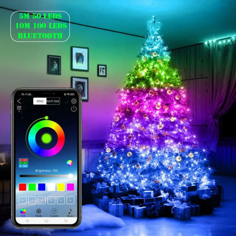 Guirlande LED Colorée Festoon USB 5-10 M - Neuf Avec Télécommande IP67