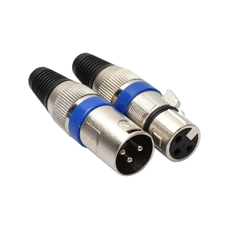 

Cannon Male and Female DIY Audio Plug Color Circle Big Three-pin Balanced Mixer Microphone Cannon Male and Female Plug