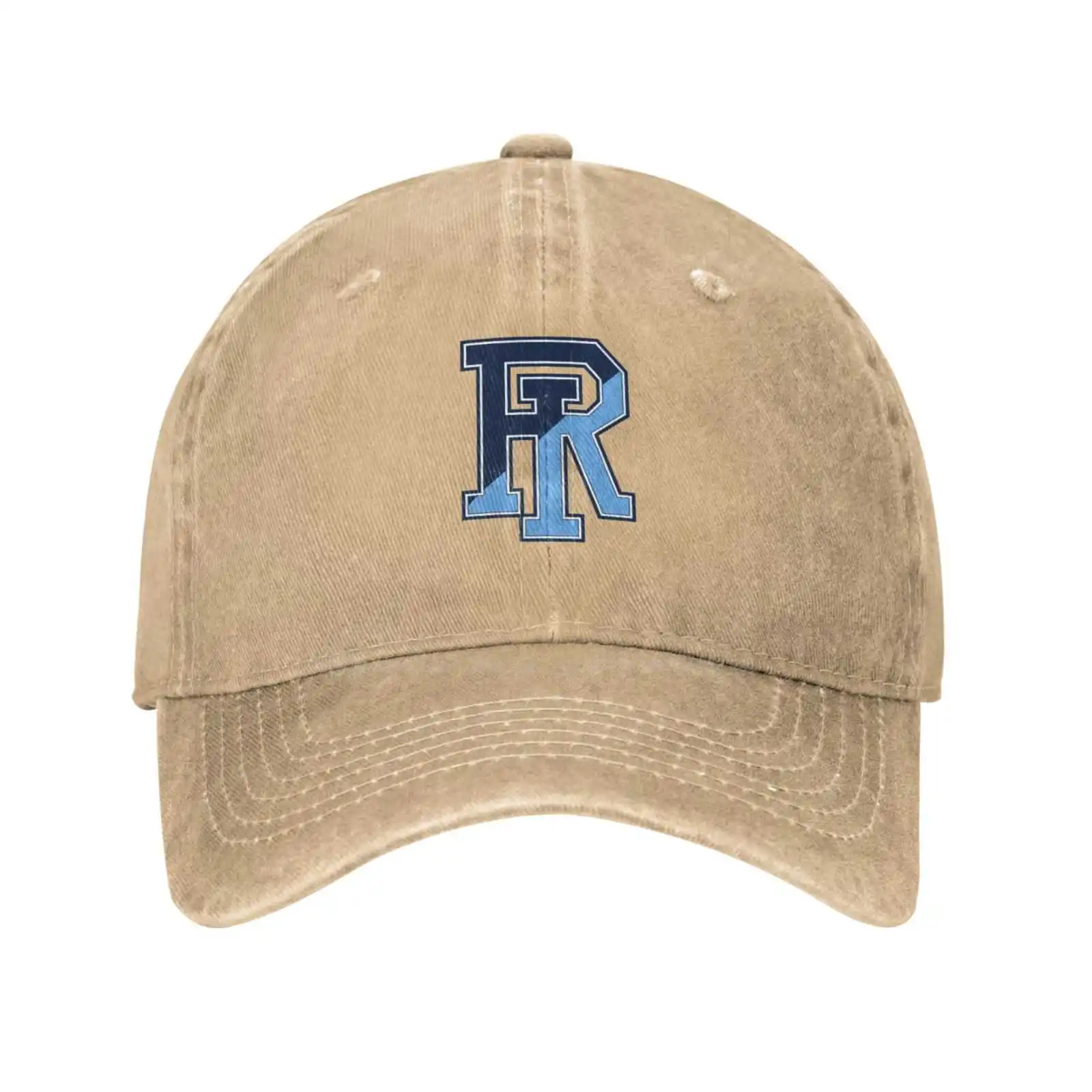 

Бейсболка из джинсовой ткани с принтом логотипа Rhode Island Rams
