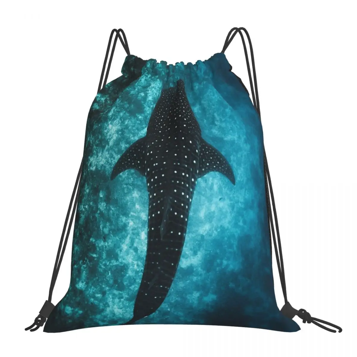 

Whale Shark Backpacks Casual Portable Drawstring Bags Drawstring Bundle Pocket Storage Bag Book Bags For Man Woman Students