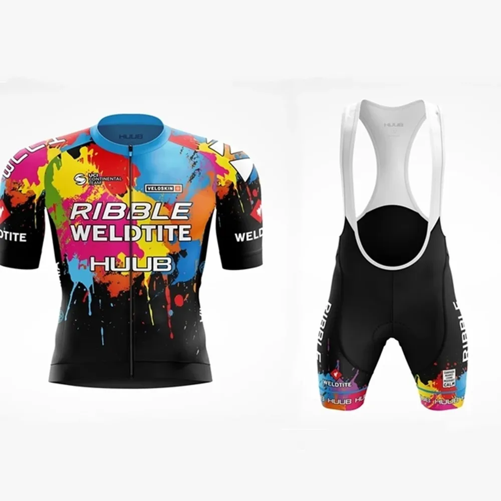 HuubMenBikeJerseySet2022SummerproTeamRaceCyclingClothing