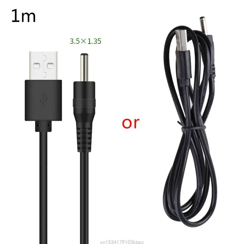 Universal USB to DC Power Supply Cable Adapter, Multisize Connector