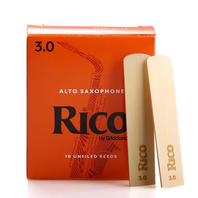 D&rsquo;Addario RICO Orange Box Reeds Eb Alto Bb Soprano Tenor Barione Saxphone Bass Clarinet Classic USA Original
