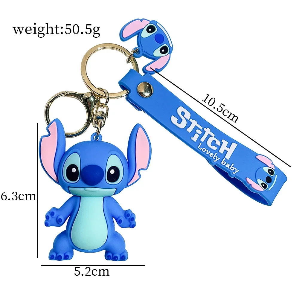 Brandneue rote Stich Schlüssel bund Disney Stich Figur Puppe Schlüssel ring Tasche hängende Auto Ornamente Schlüssel zubehör Kinder Spielzeug Weihnachts geschenke