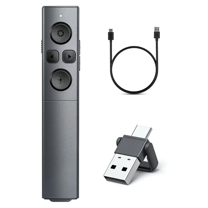 

Перезаряжаемый беспроводной презентационный пульт USB Type-C, 1 шт.