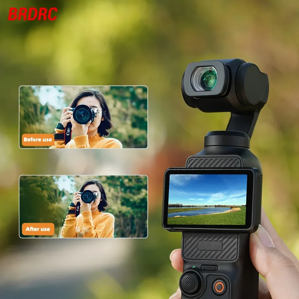 Dji Osmo Pocket 3用のbrdrc-広角レンズ、ハンドルカメラ、シーンの