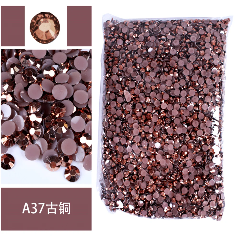 Vibrant Jelly Color Transparent Resin Rhinestones for Nail Art & Garment Decoration, Bulk Wholesale