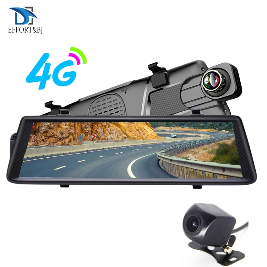 

10" 4G Car DVR HD 1080P WiFi Android Video Recorder GPS Navigation ADAS Dual Lens Dash Cam Car Rear View Mirror Camera