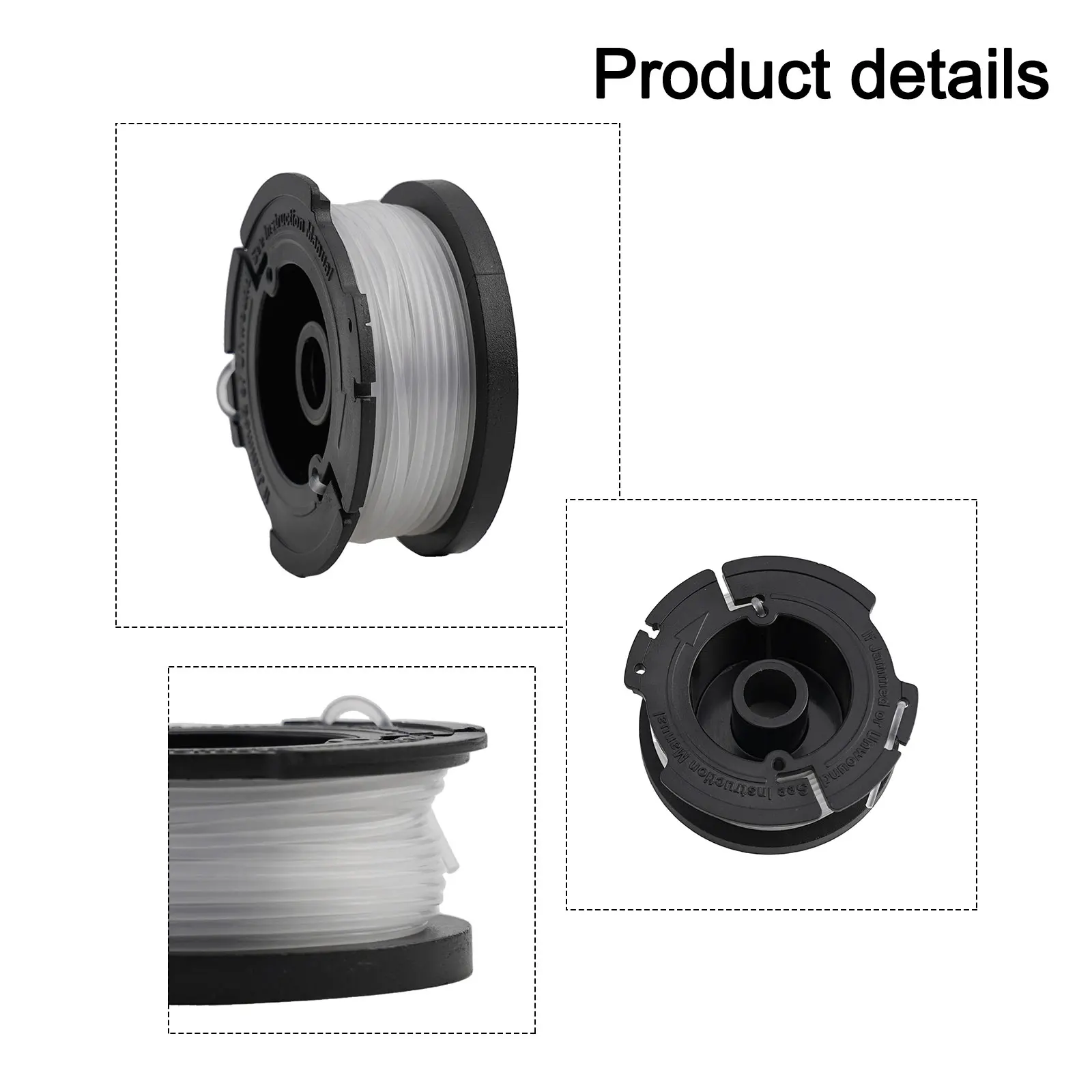 Spool & Line For Black & Decker BESTA525 BESTA528 BESTA530 BESTE630 BD032 Awn Mower Trimmer Grass Cutter Spools