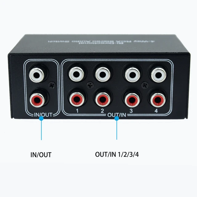 07201　アンプ・スピーカーセレクター切り替え機，切替機，切替器　2×1 オーディオ セレクター(切替器) スピーカーorアンプ(7ch) リモコン操作