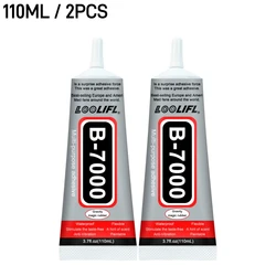 Multi - Purpose Strong Clear Adhesive for Screen Repair, Jewelry, Crafts, and More (B.7000 - 110ML - 2PCS)
