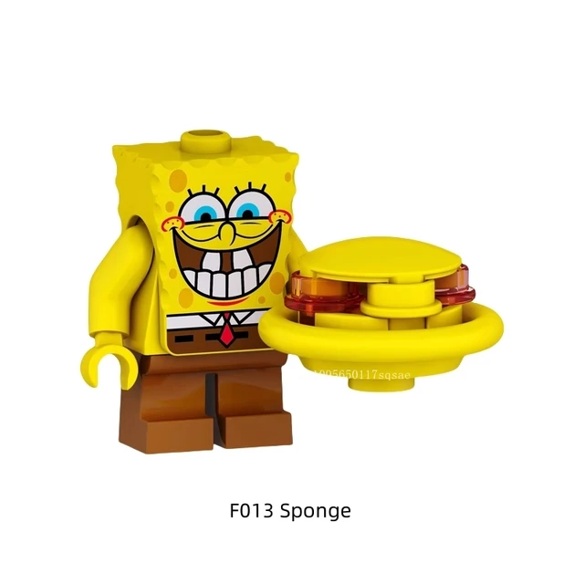 SpongeBob Patrick Star Blocks Cartoon Anime Assembled Model Girls Boys Small Building Blocks Children Cute Educational Gifts 4