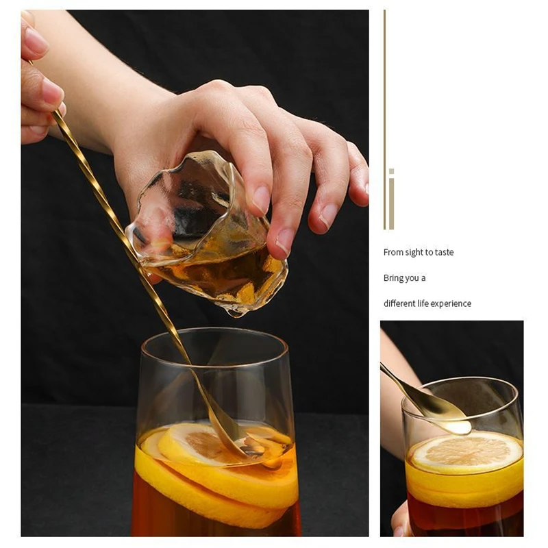 Long Handle Stainless Steel Spiral Cocktail Spoon Drink Stirrers Metal Wine Muddler Scoops Bartender Mixing Tool Bar Accessories