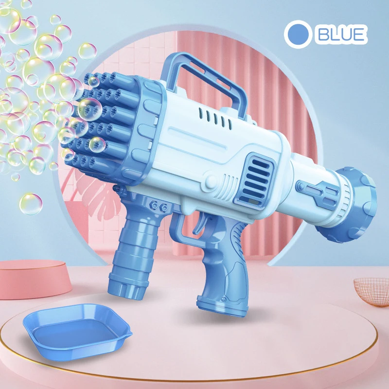Children's Automatic 32 Hole Bubble Gun Electric Bubble Machine Outdoor Parent-Child Bubble Blowing Toy With Light Children Gift 5