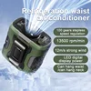 Portable Stepless Variable Waist Fan with Belt Clip, 100 Gears Digital Display, 6000mAh High Speed Fan for Outdoor Activities 1