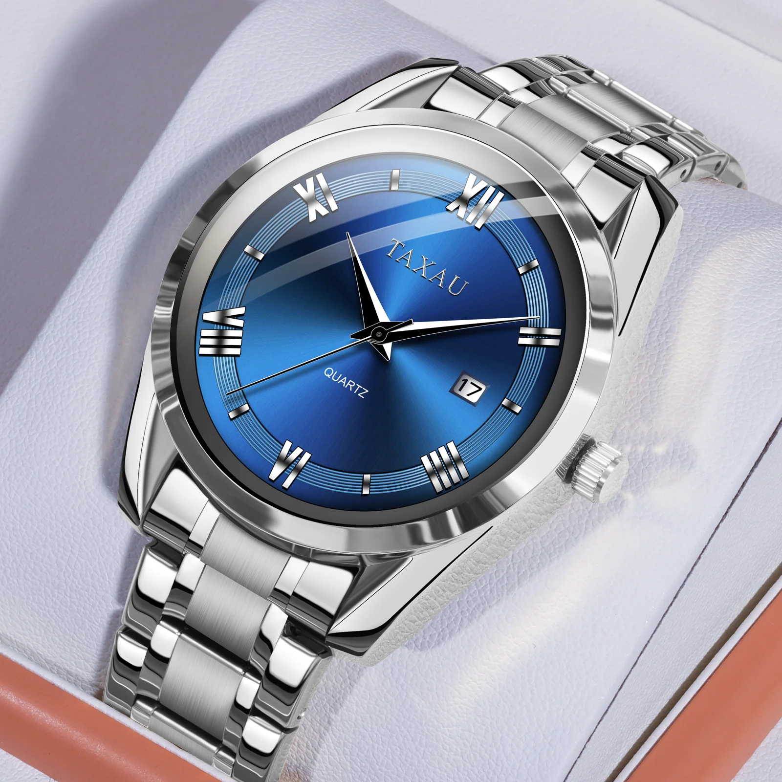

TAXAU DESIGN 2023 New Men's Watches Luxury Quartz Watch For Men Stainless Steel Waterproof Classic Wristwatch Relogios Masculino