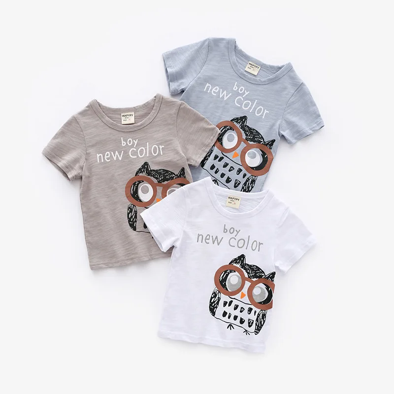 Children's Clothing Wholesale Boys' Short-Sleeved Shirt Summer New Cartoon Children's Clothing Children's Short-Sleeved ShirtTT-