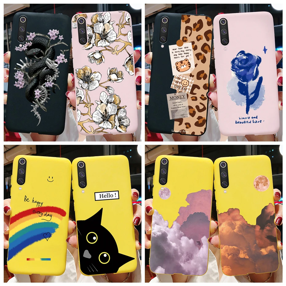 Custodia Flower Tpu Per Xiaomi Mi 9 Cover Posteriore Per Xiaomi Mi 9 Se Custodia Per Telefono Per Xiomi Mi 9 Mi9 Lite Mi9Lite Se Soft Protect Bumper