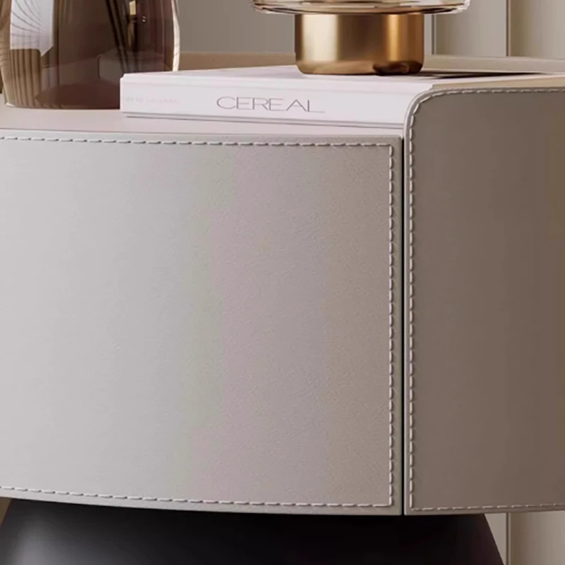 Cream Style Nightstand Trendy Modern Elegant Cute Night Table Storage Luxury Mesas De Noches Dormitorio Bedroom Furniture