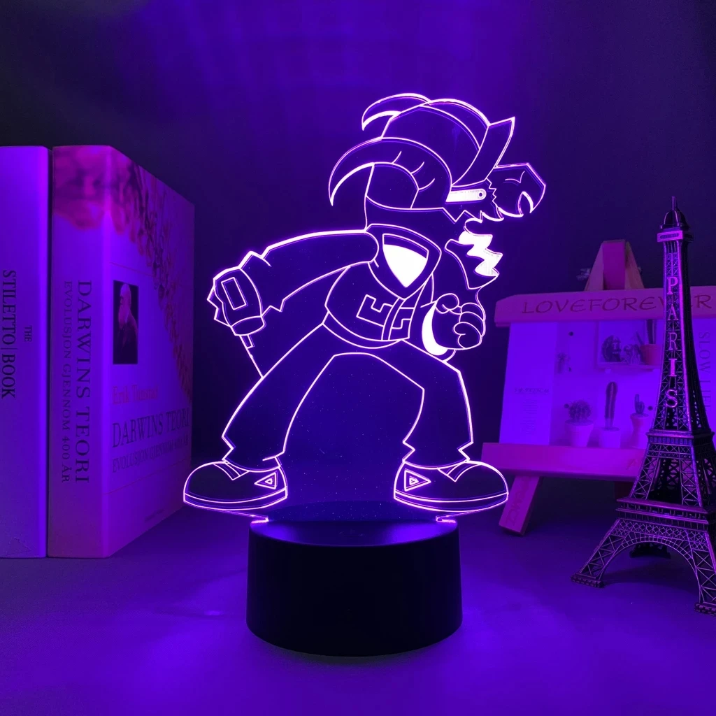 

Led Light Game Friday Night Funkin Tabi Figure For Kids Bedroom Decorative Lights Kids Birthday Gift Table Remote Control 3d Led