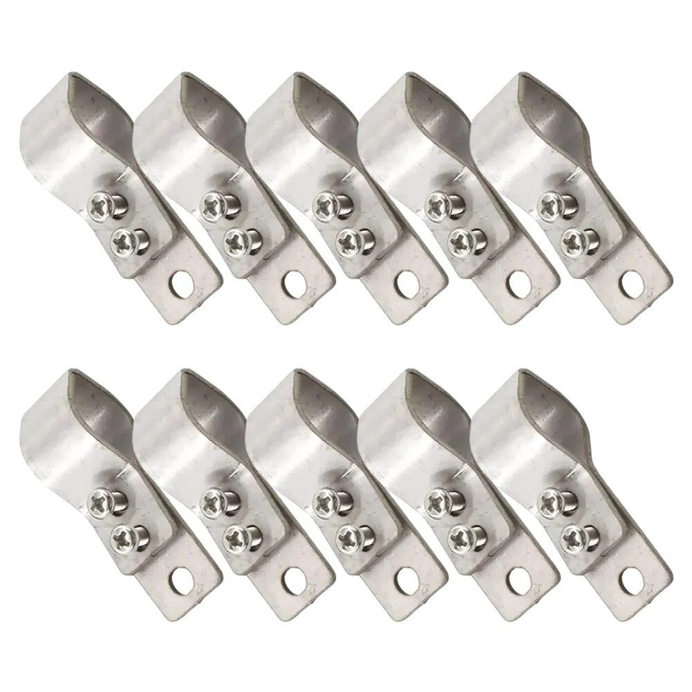 10pc Pulley Kleine Klemme Schwere Scharniere Schatten Accessori Einstellbare SS304 Edelstahl Rohr Klemmen Für Sonnenschirm Net Installation – Detail 12