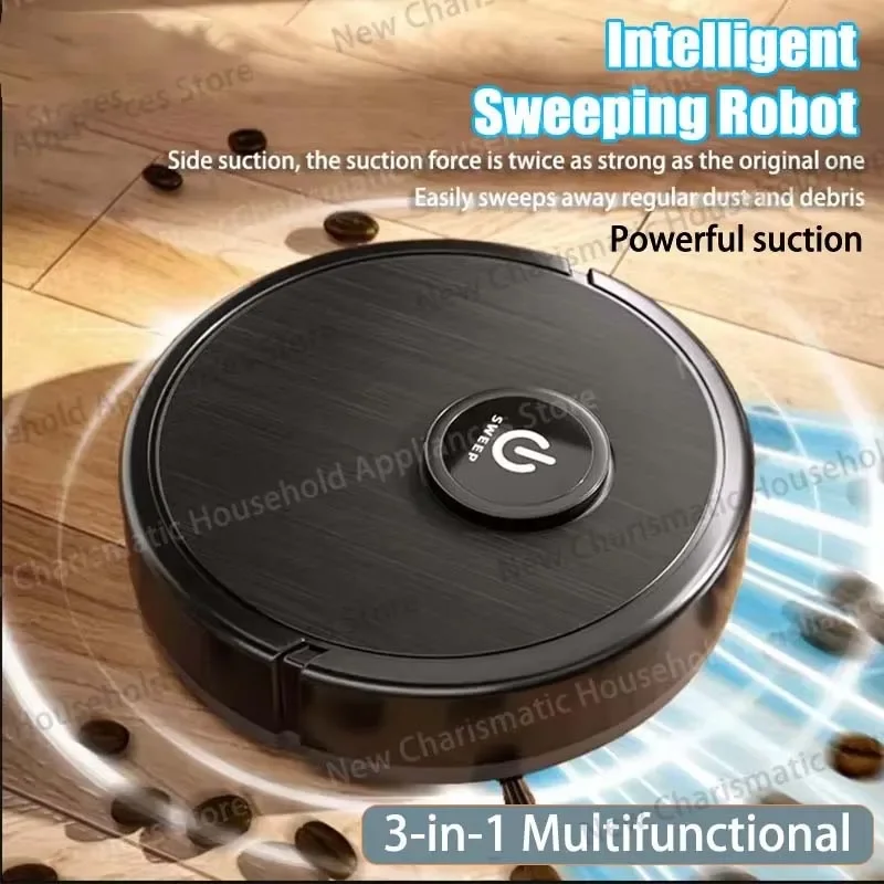 Lenovo Smart Robot Vacuum Cleaner 3 in 1 Sweep Mop Auto Charge Strong Suction 6000Pa LDS Laser Navigation for Pet Hair HardFloor 3