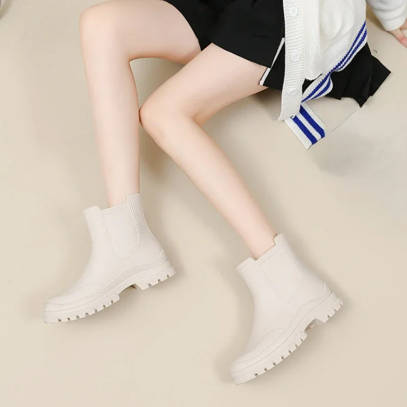 Dinnesis Chaussures à Talon Compensé Pour Femme - Imperméables - Pour Le Jardin - Mode - Bottes