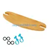 Universal Highchair Accessories Baby Highchairs Pedal with Rubber Rings Adjustable Baby High Chair Footrest Round Corner G2TE