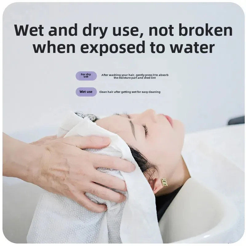 Disposable Hair Towel Headband Beauty Salon Supplies Thickened Travel Hotel Strong Water Absorption Towel Lace Cap