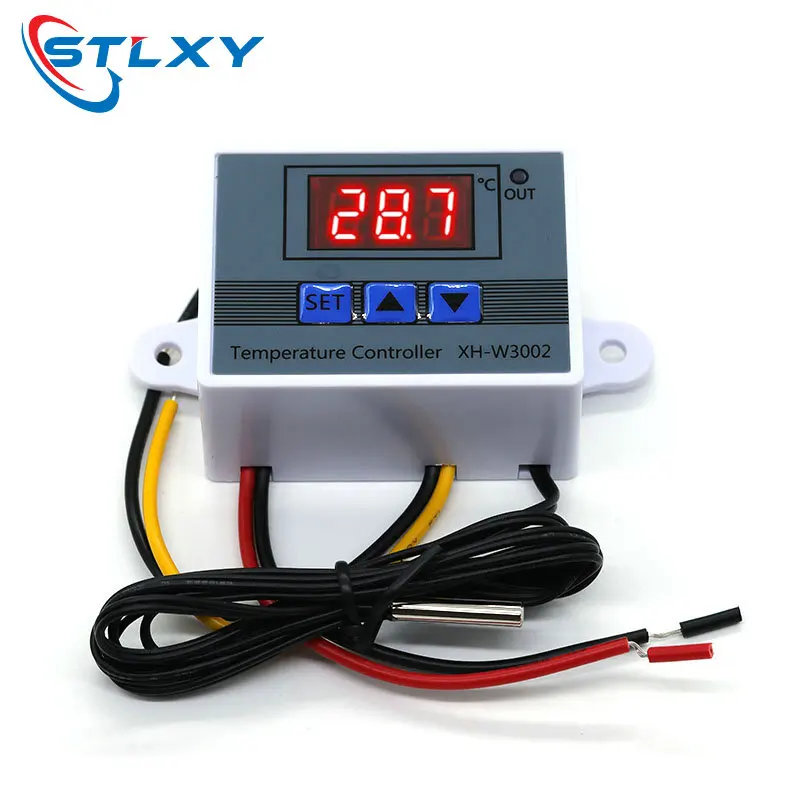 Premium Digital LED Temperature Controller with Waterproof Sensor and Thermostat Control Switch