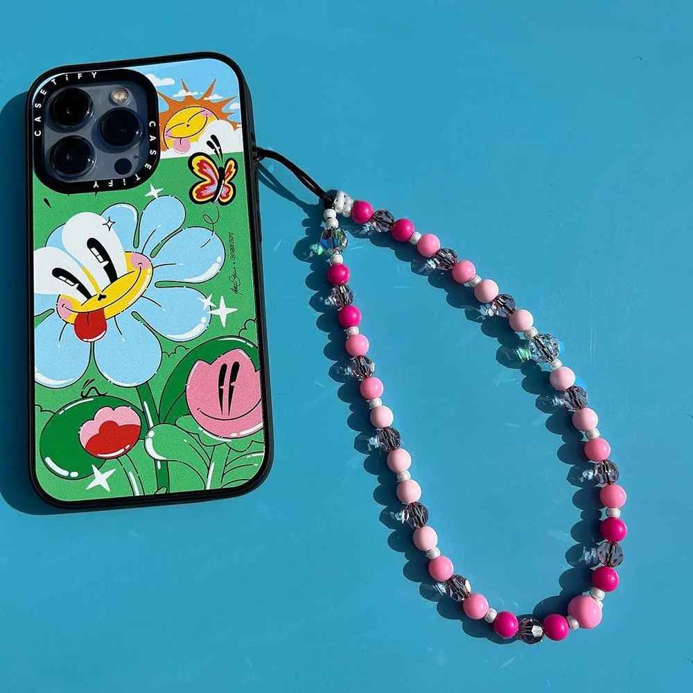 Rose Powder Phones Charm Wholesale Pricing Cell Phone Strap 2023 New