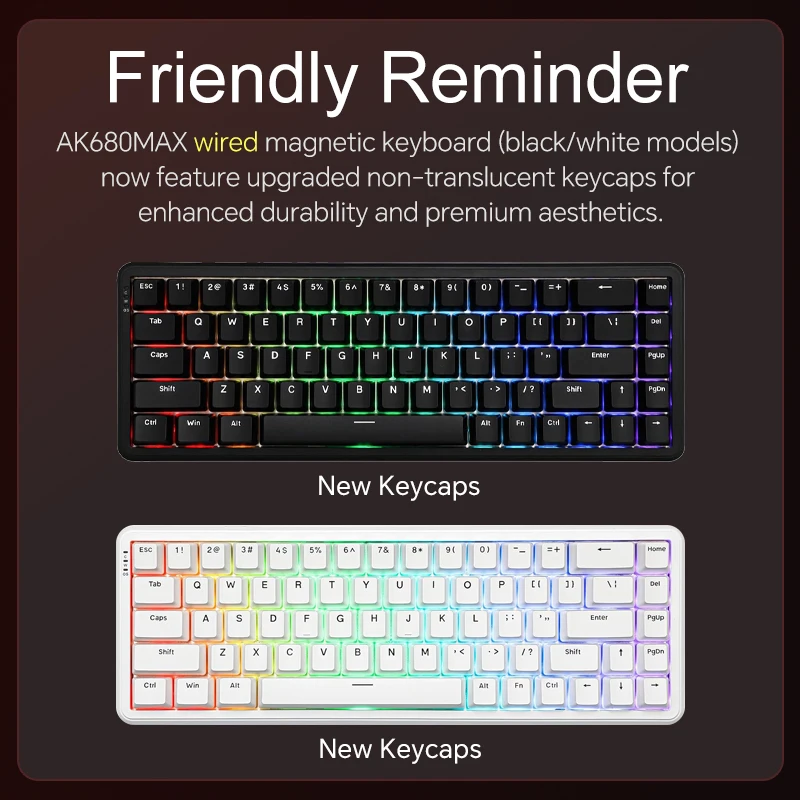 AJAZZ AK680 MAX Magnetic Switch Mechanical Keyboard 60% Rapid