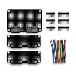 All - Black Prototyping Board Kit with Breadboard Expansion and GPIO Set (Proto Boards(Black))
