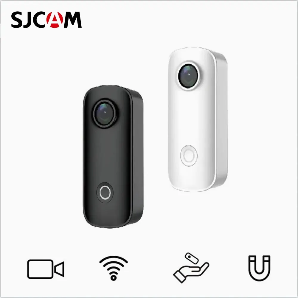 SJCAM C100 플러스 액션 카메라, 4K 30M 방수 2.4G 와이파이 액션 스포츠 액션 캠, EIS 자전거 스포츠 DV 카메라 헬멧 오토바이