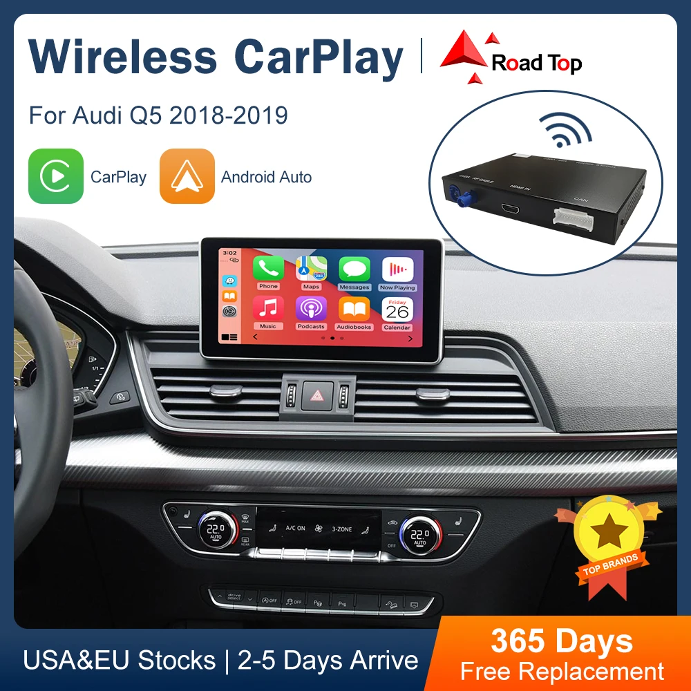RoadTopWirelessCarPlayforAudiQ5Q7A4B9A520162019with