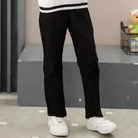 2023 Autumn Winter Children School Pants School Uniform Trousers for Kids Boys Girls Thick Pants Casual Baby Clothes 1-8years 4