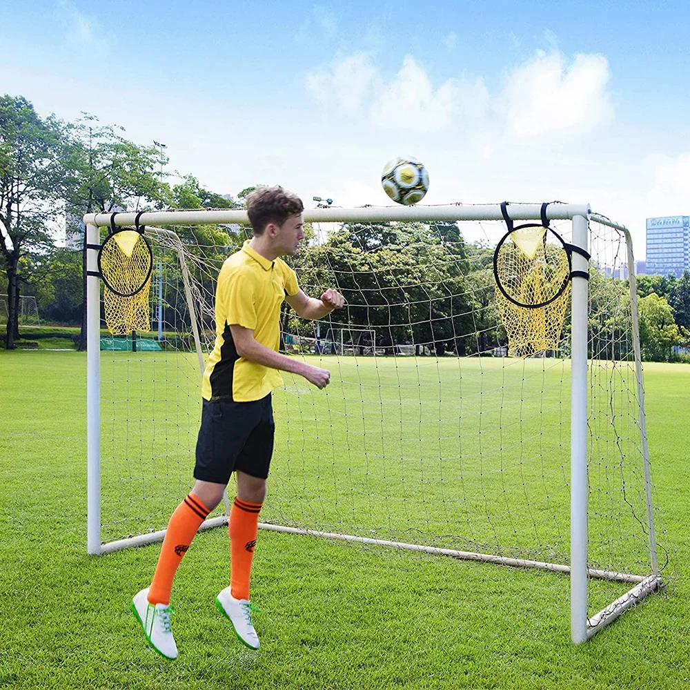축구 슈팅 훈련 네트 장비 1/2 개 축구 트레이닝 타겟 네트 골 청소년 프리킥 슈팅 연습 축구 탑샷