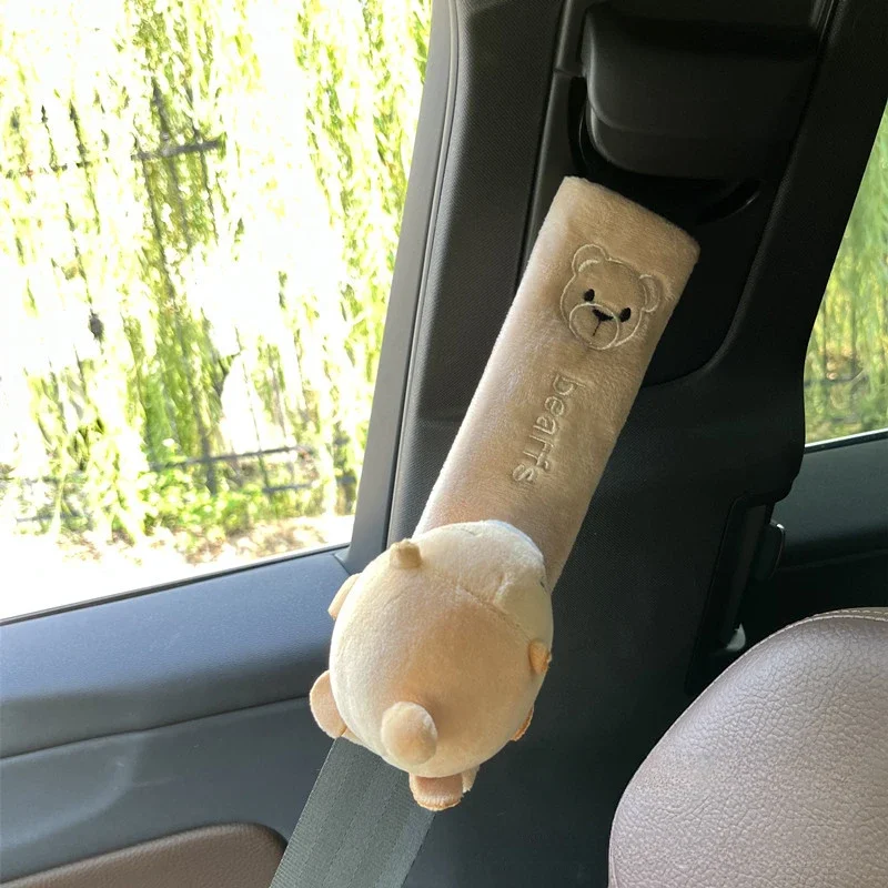 

Cute Personalized Cartoon Car Seatbelt Cover Prevent Strangulation Seat Belt Harness Cushion Auto Shoulder Strap Protector Pad