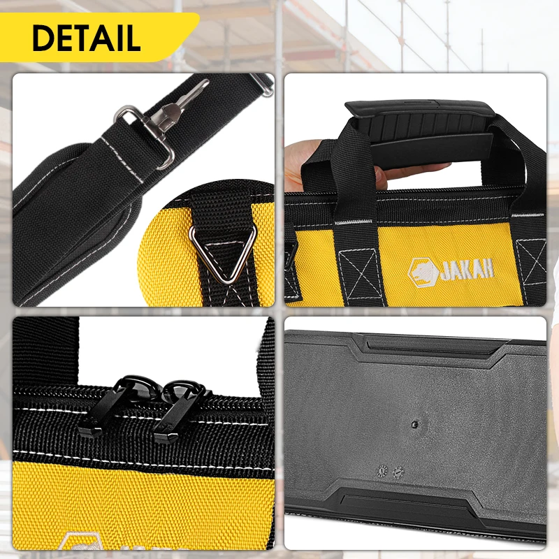 JAKAH Multifunktionale Werkzeugtaschen 1680D Oxford-Stoff Elektriker-Taschen Wasserdicht Verschleißfest Hochkapazitäts-Aufbewahrungstaschen JK-168 – Detail 11