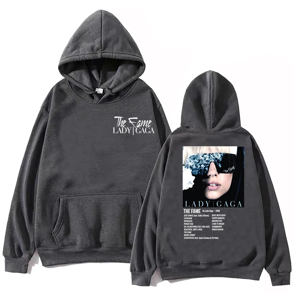 The Fame Lady Gaga 까마귀 하라주쿠 힙합 풀오버 탑 스웨트 셔츠
