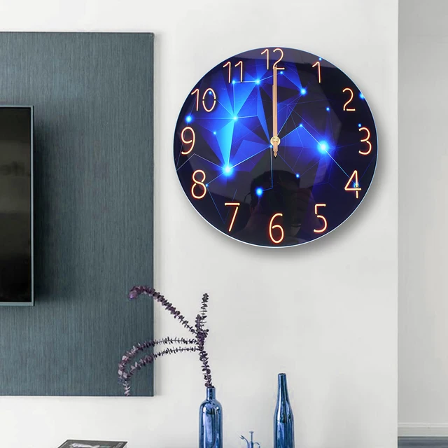 12-Inch Tempered Glass Silent Wall Clock 2