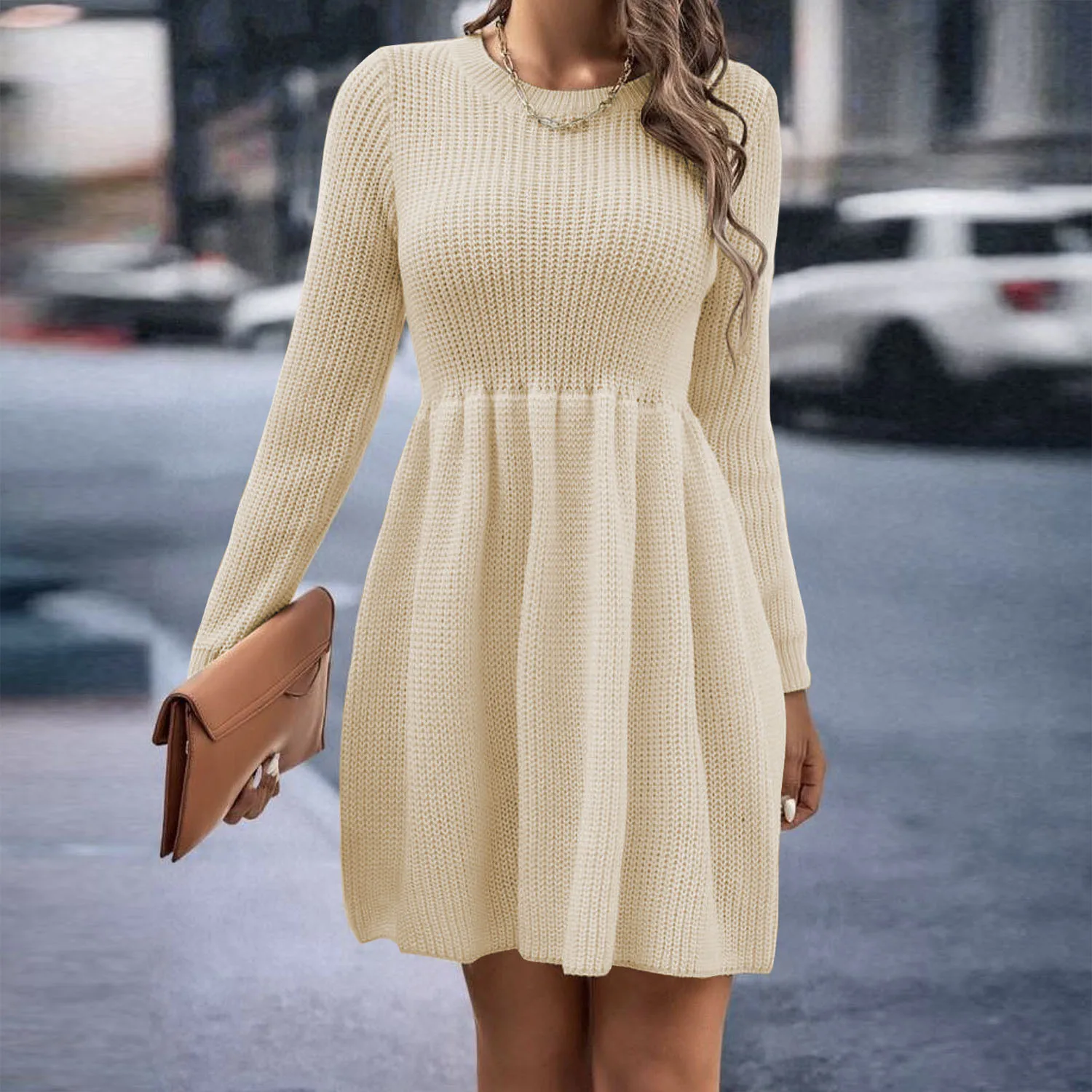 High Waist Hollow Out Fashion Mini Dress Female Elegant Patchwork Solid Pleated Party Dress Slim Long Sleeve Women Dress 16 High Waist Hollow Out Fashion Mini Dress Female Elegant Patchwork Solid Pleated Party Dress Slim Long Sleeve Women Dress