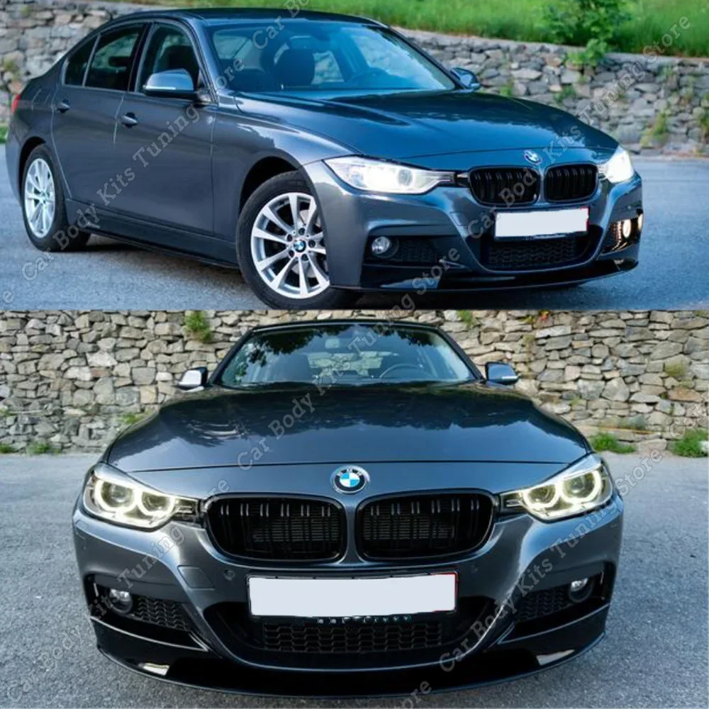 BMW F30 F31 F35 MP 스타일 프론트 범퍼 립 스플리터 스포일러 디퓨저 바디킷, 320i 320d 325i 330i 330d 335i 2012-2019 M-Sport