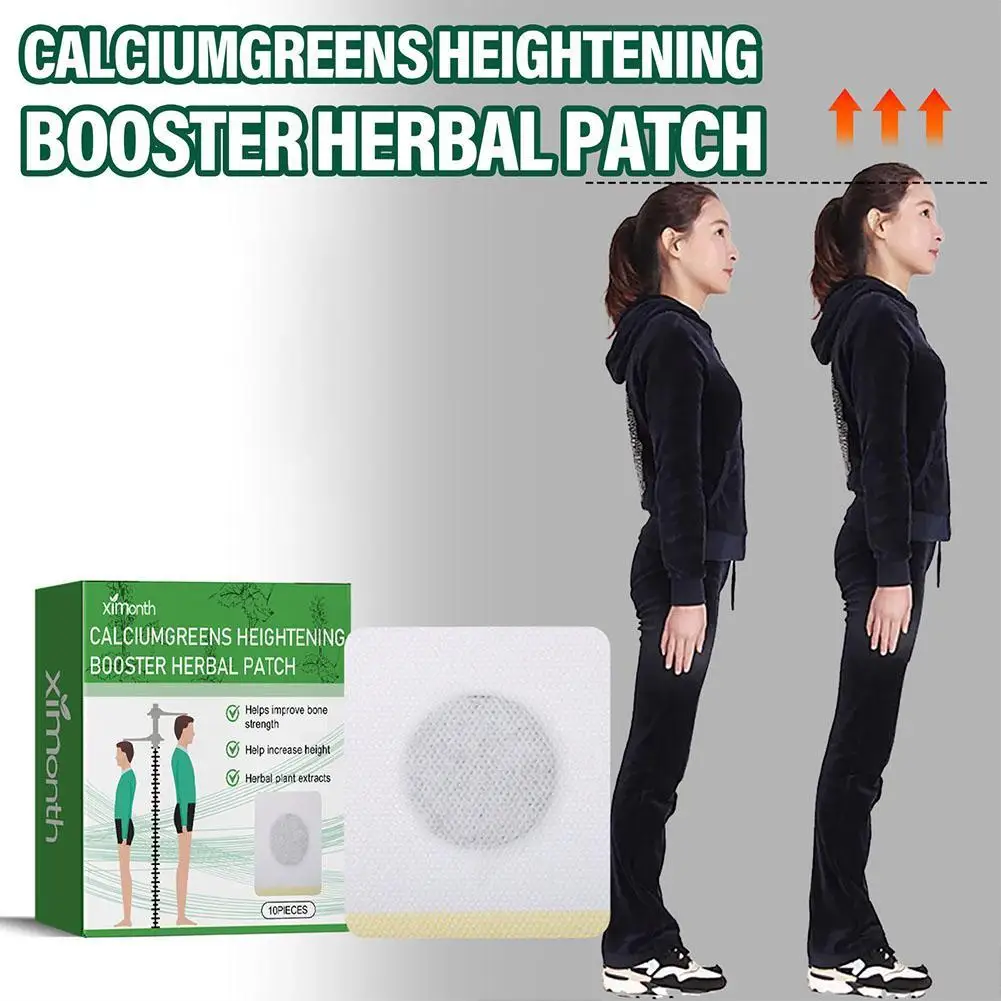 

10pcs Body Height Enhancer Patch Herbal Plaster Patch Foot Increase Height Growth Foot Patch For Adults And Juvenile